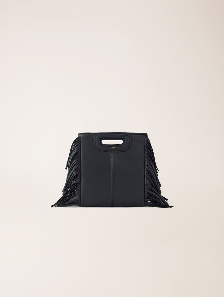 Bolso de piel con cadena