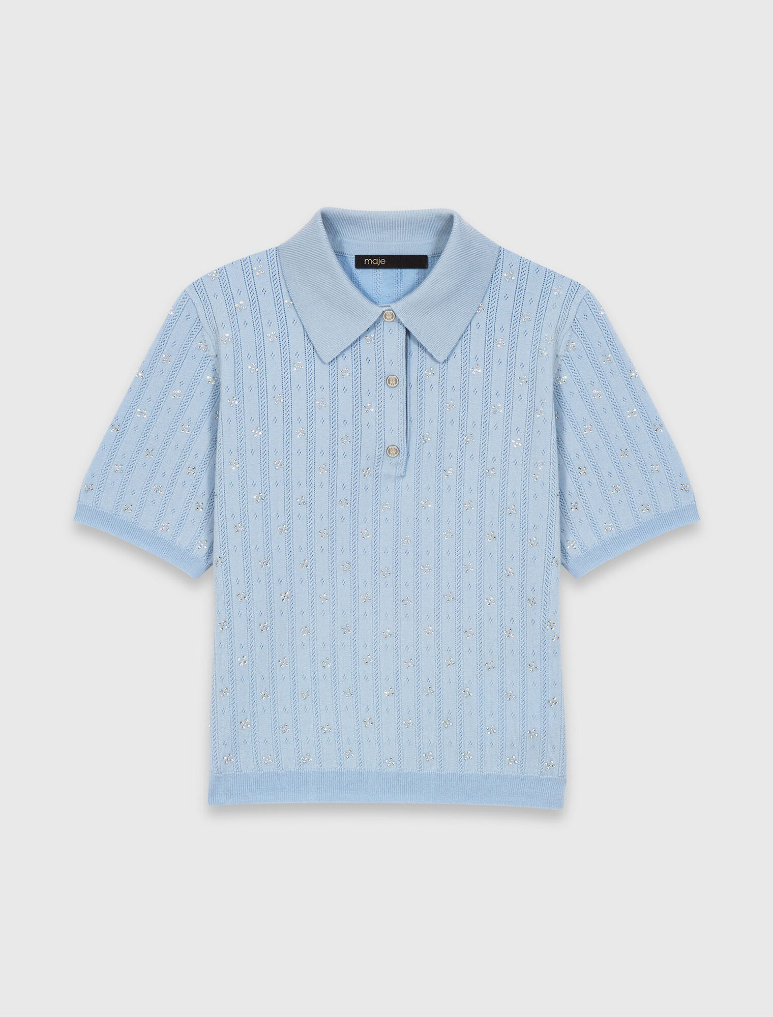 Jersey corto con strass