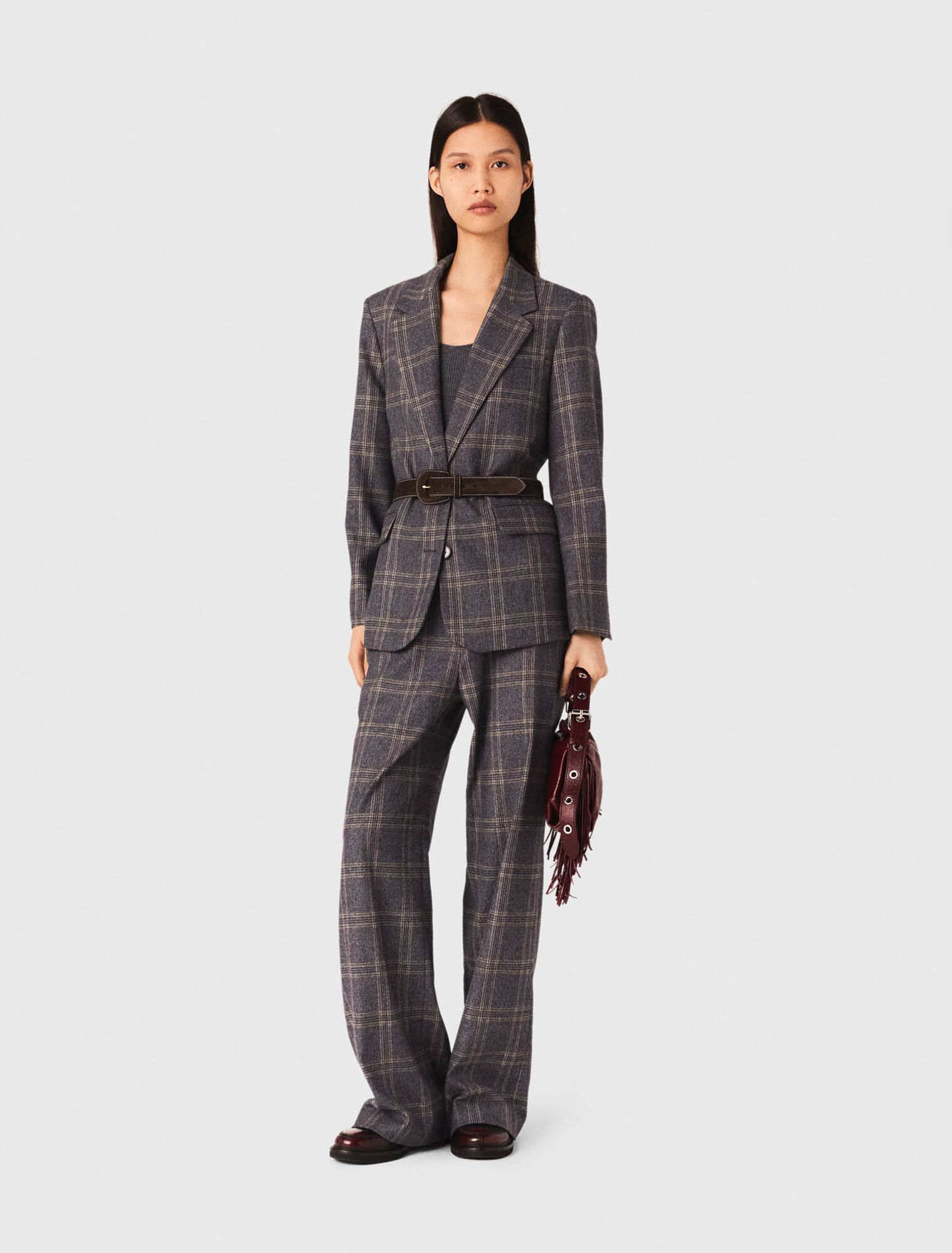 Chaqueta de traje a cuadros