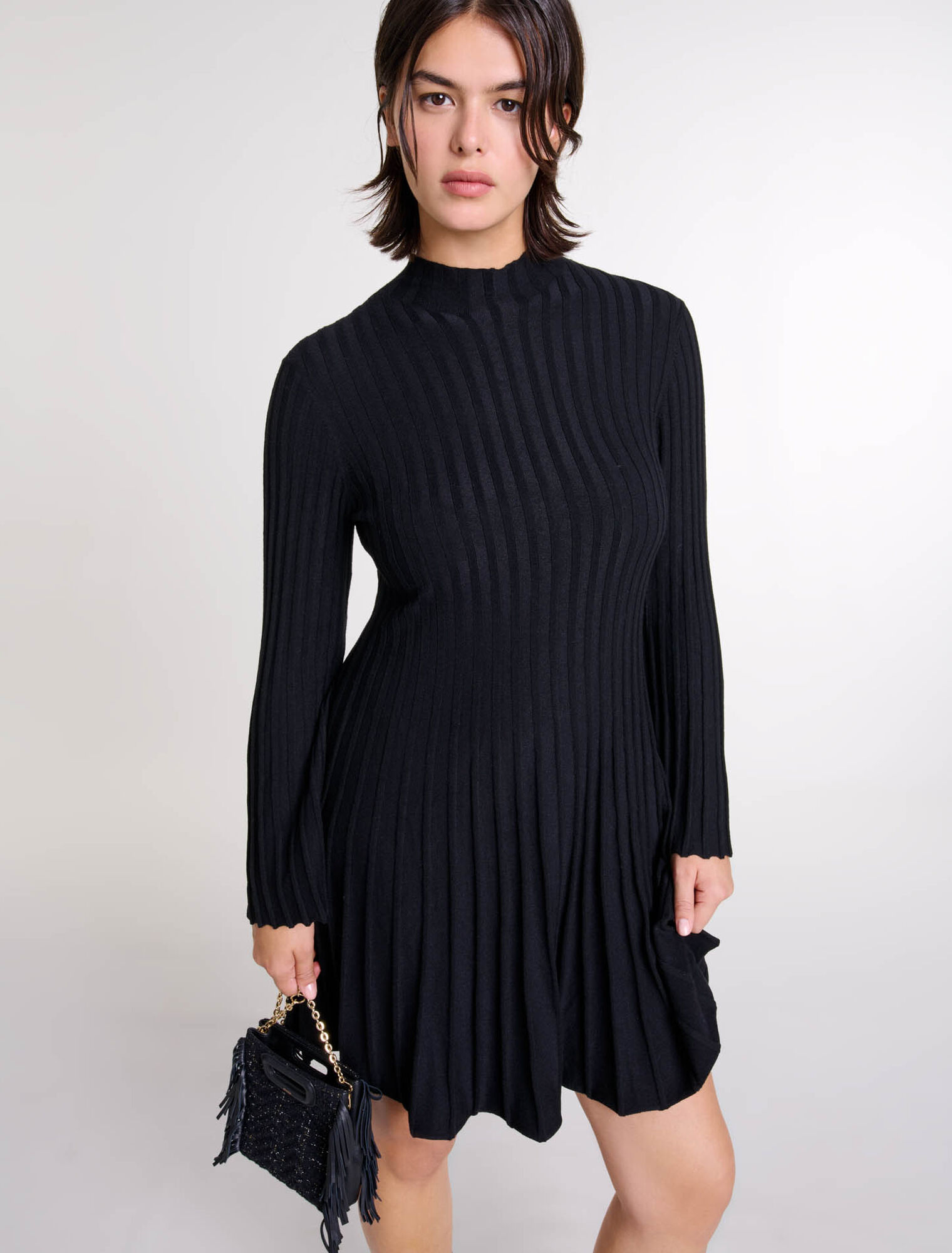 Vestido corto de punto