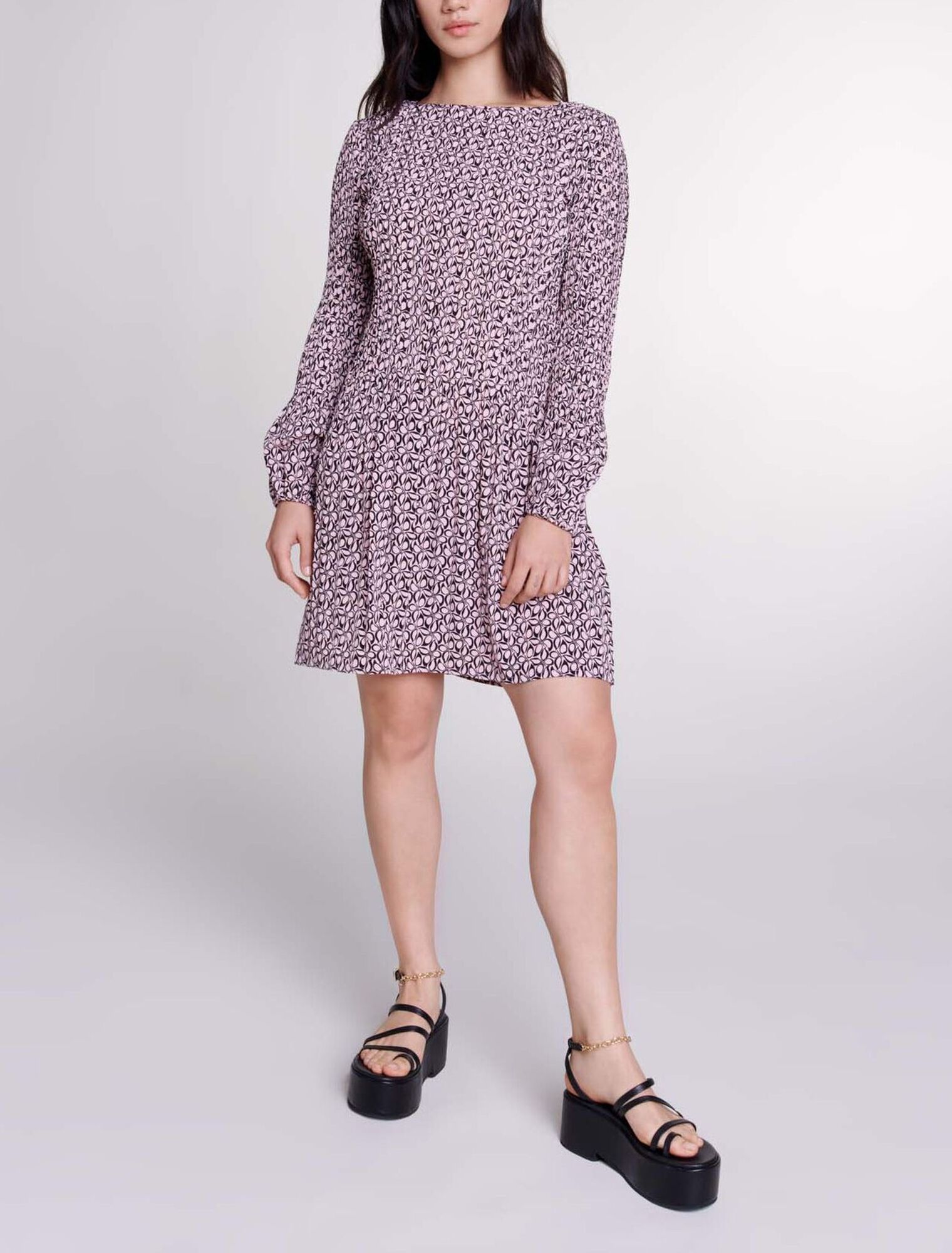 Vestido corto con estampado