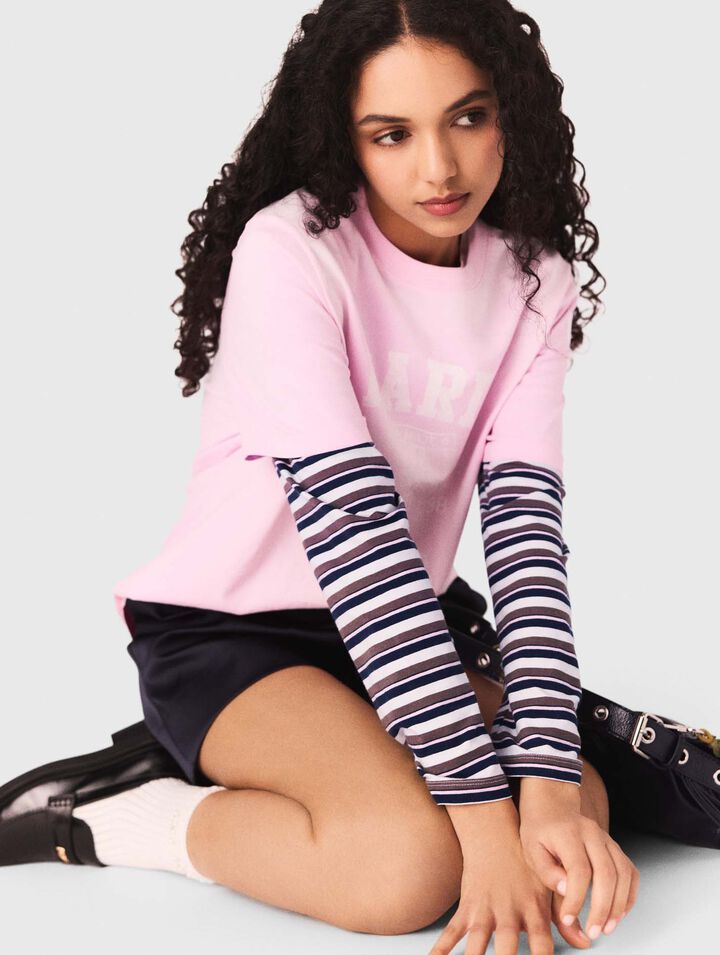 Camiseta con estampado marinero