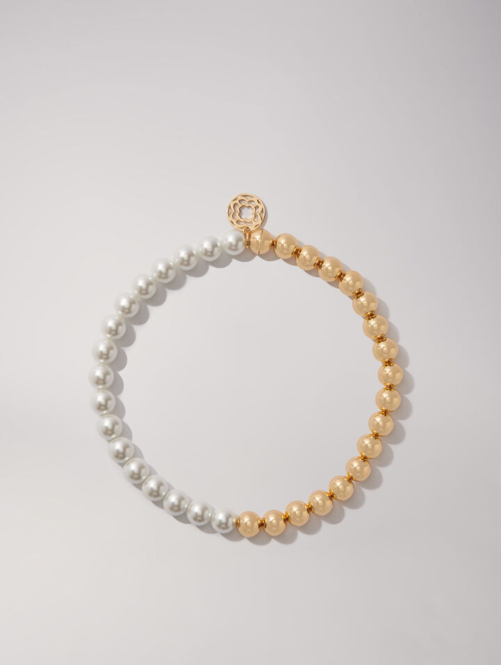 Collar choker de cuentas mixtas