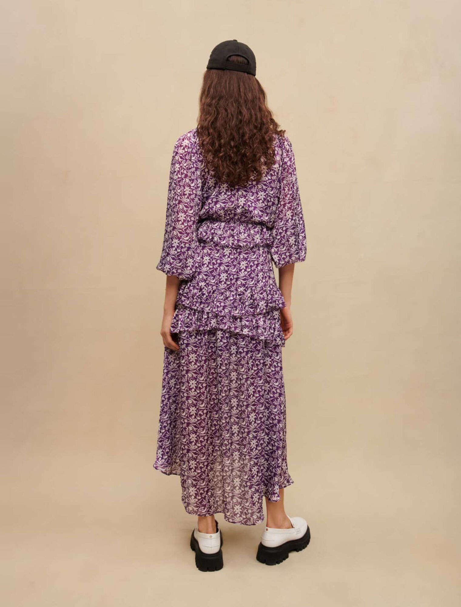 Maxi vestido estampado floral
