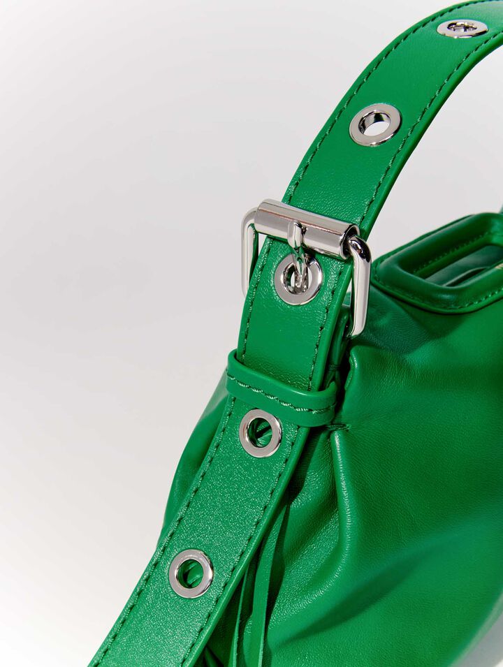 Bolso Miss M mini de cuero liso