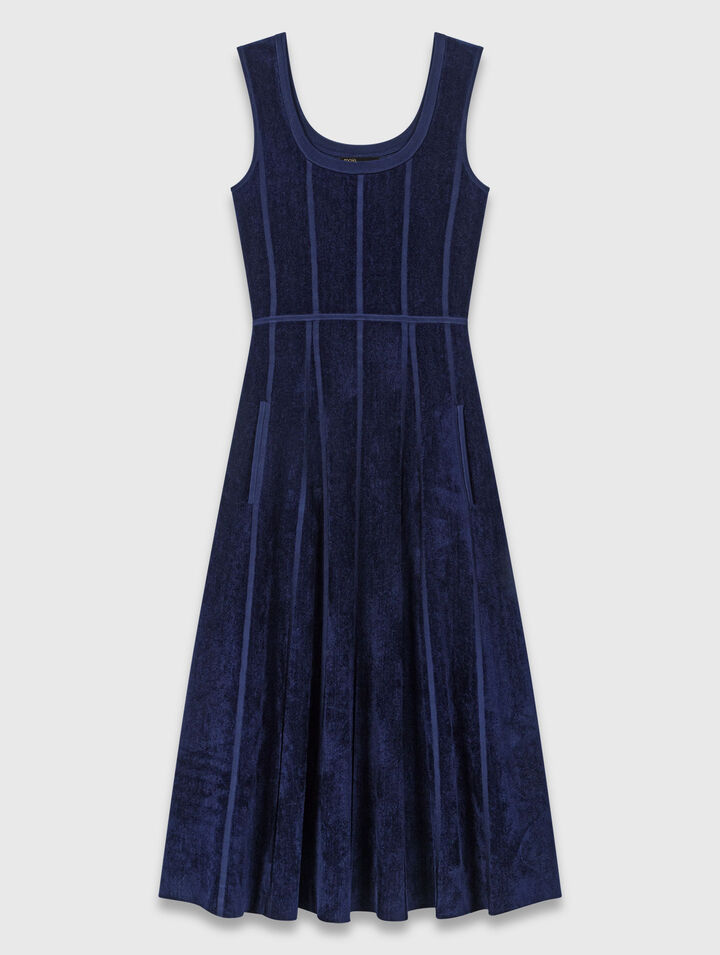 Vestido largo de terciopelo