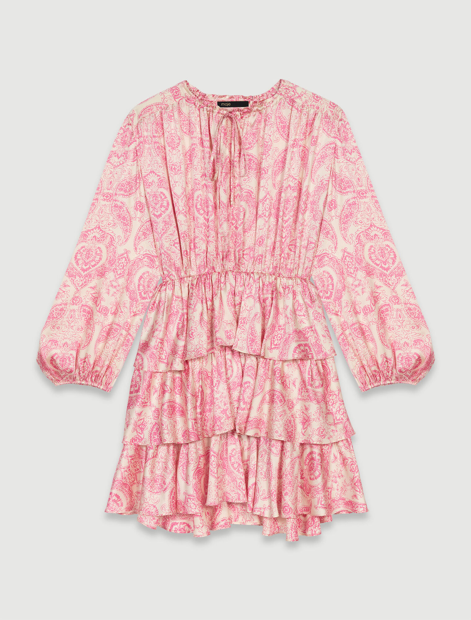 Vestido corto con volantes