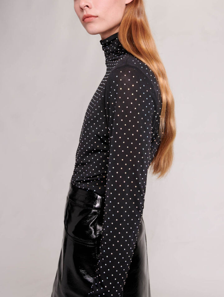 Top con strass