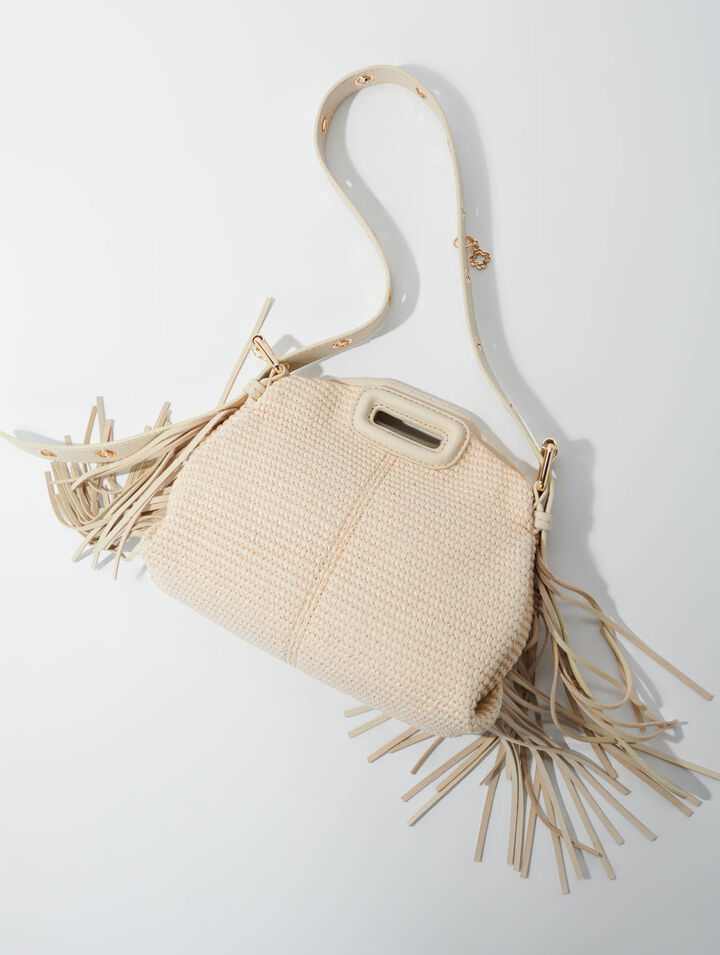 Bolso Miss M Mini efecto rafia