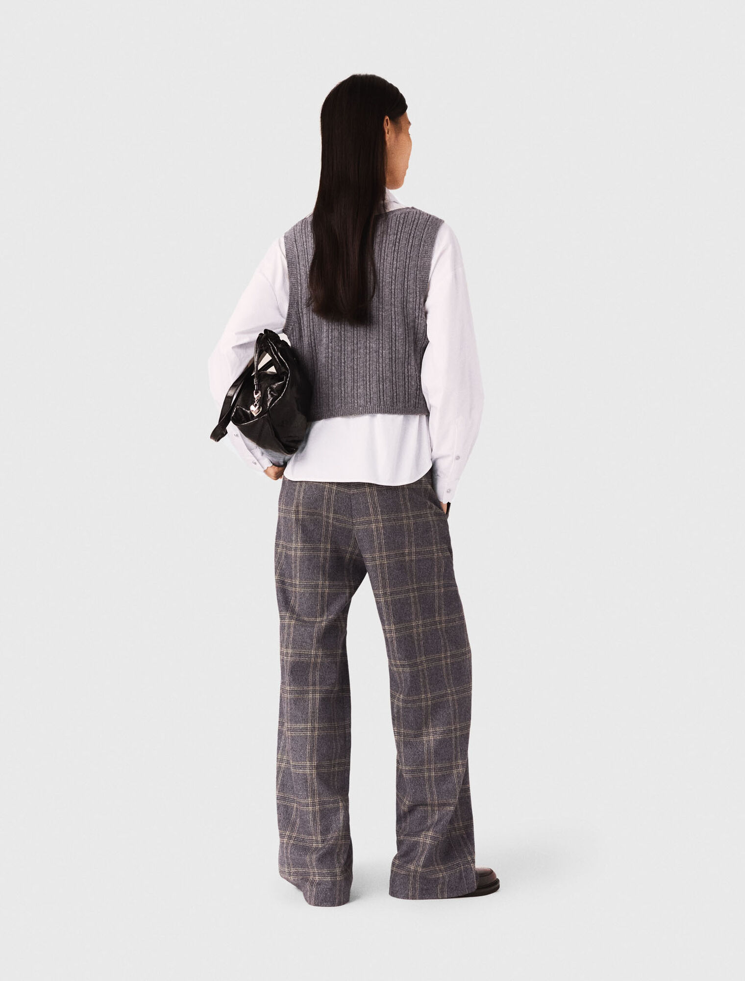 Top de punto con camisa desmontable