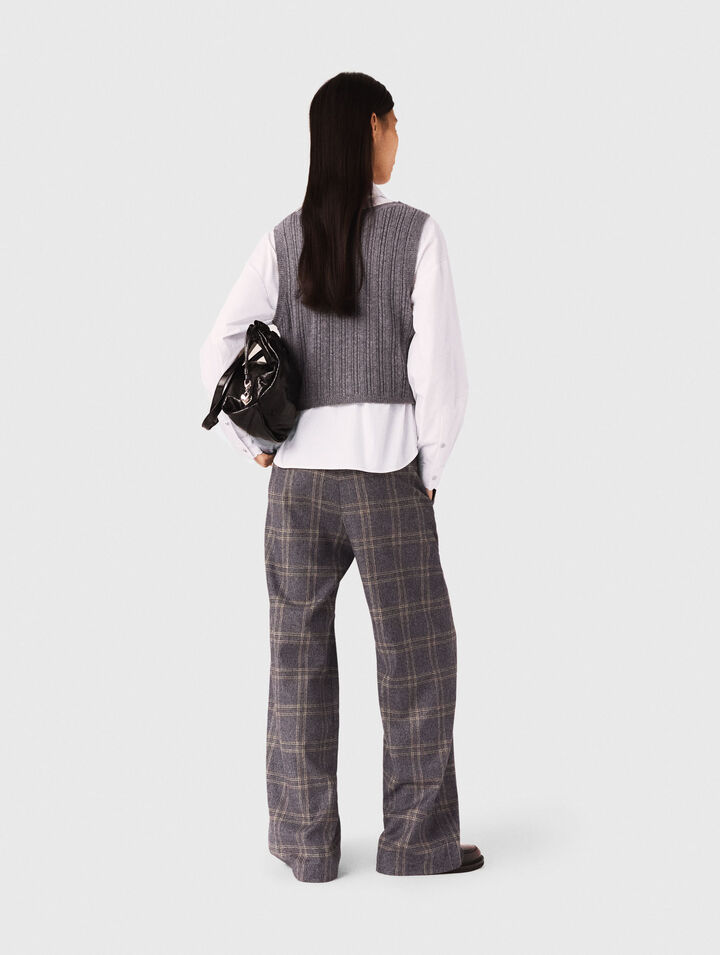 Top de punto con camisa desmontable