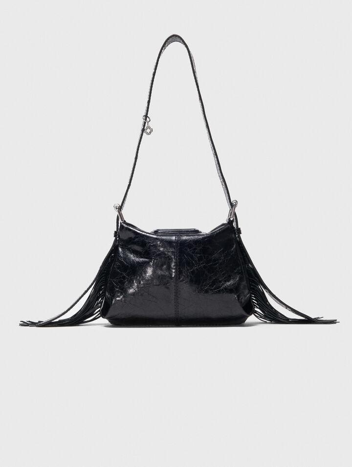 Bolso Miss M mini de cuero desgastado