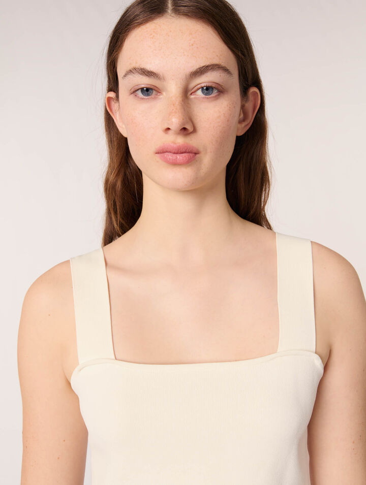 Crop top de punto