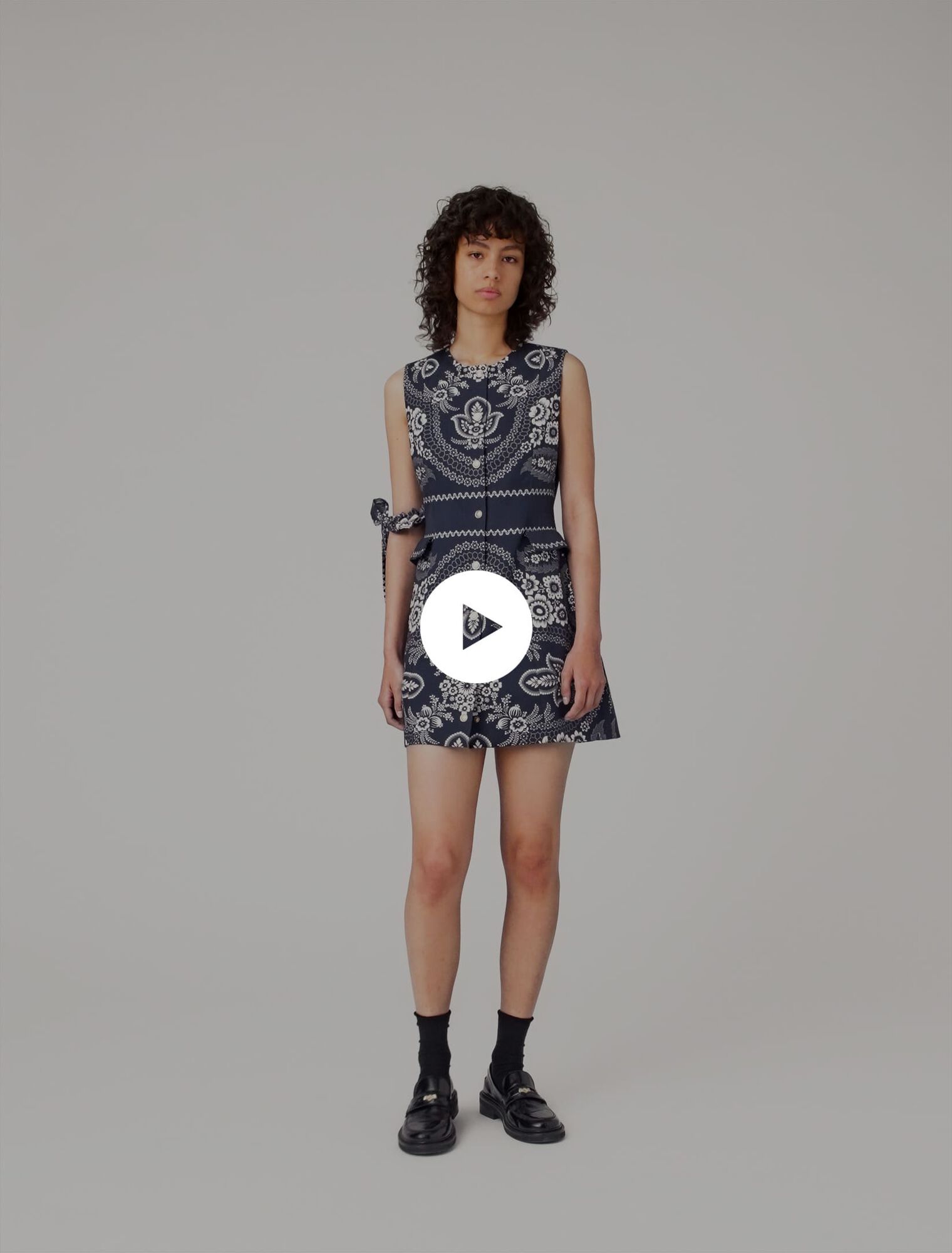 Vestido recto estampado