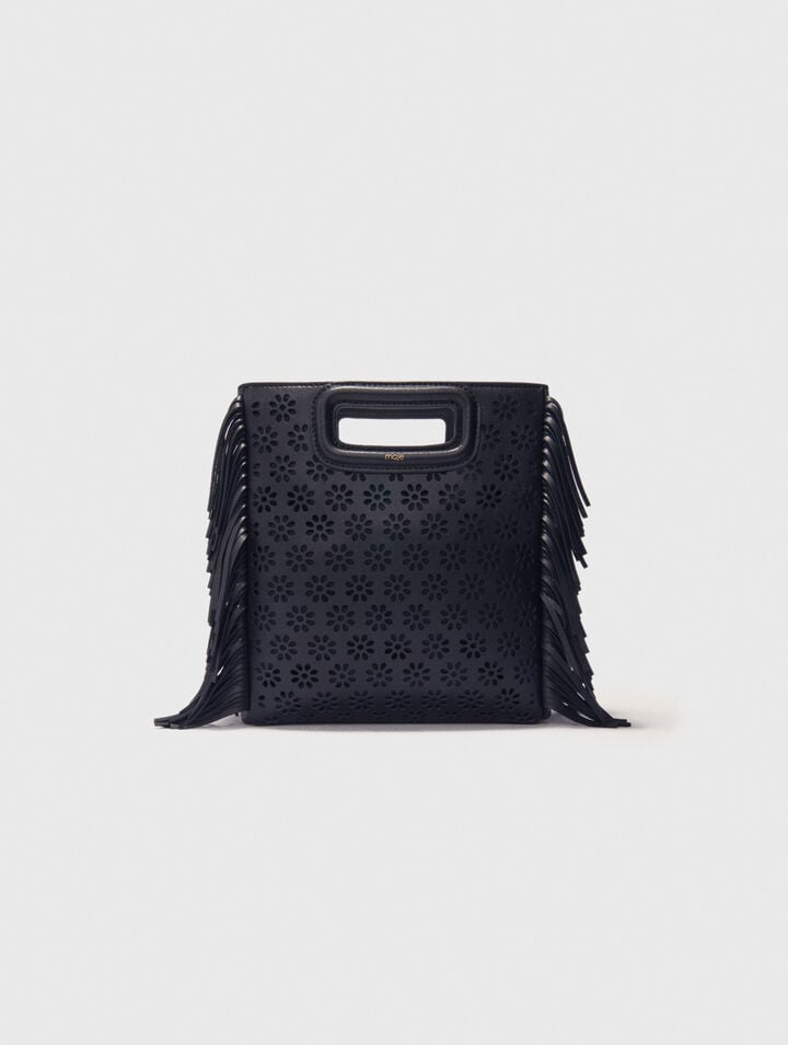 Bolso M de piel perforada
