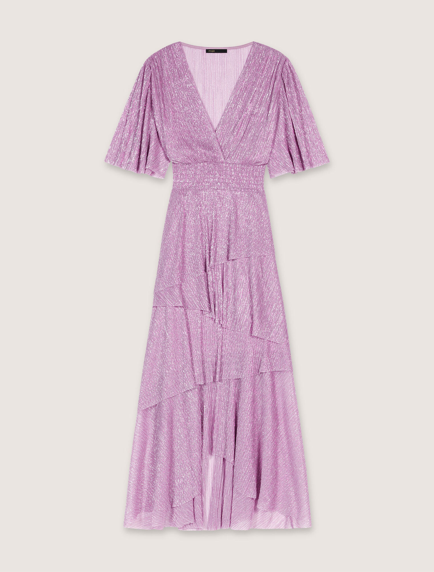 Vestido largo con volantes