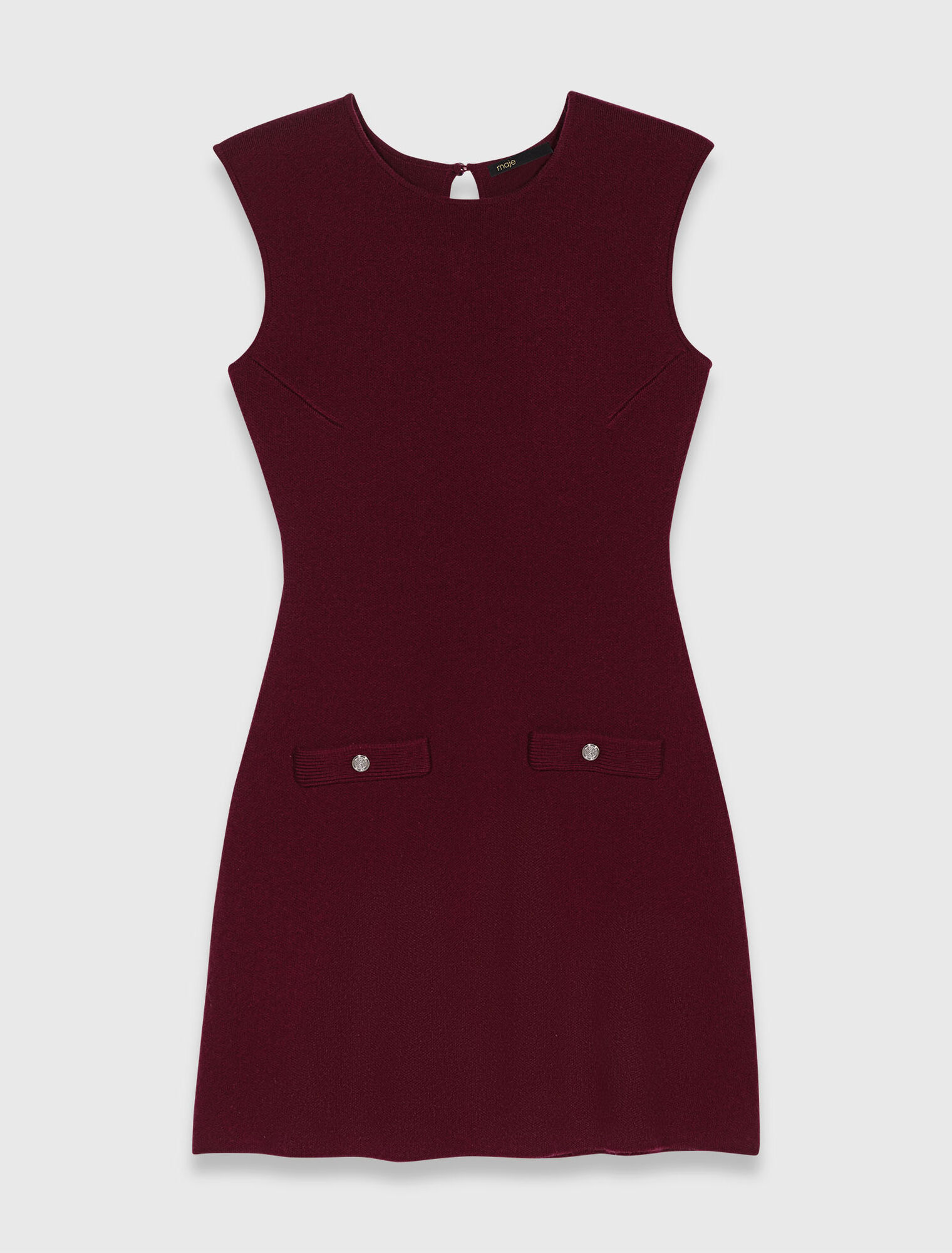 Vestido de punto con jersey extraíble