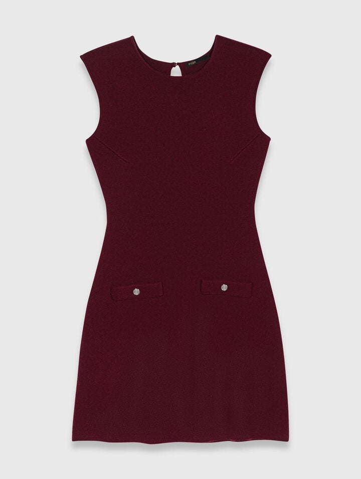 Vestido de punto con jersey desmontable