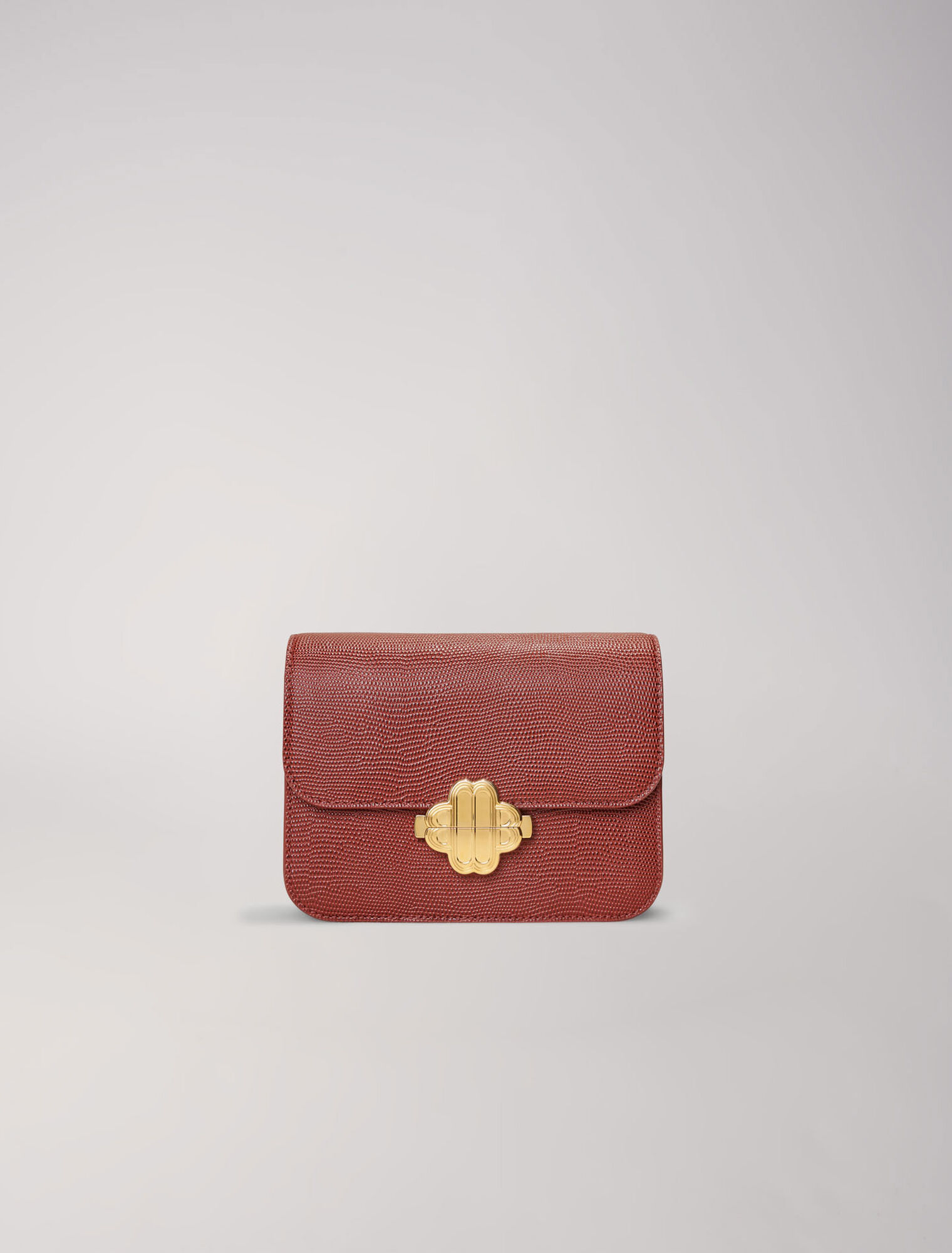 Bolso Clover de piel efecto lagarto