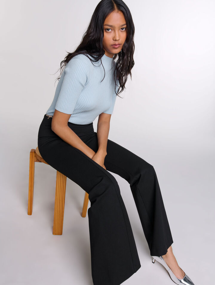 Pantalón con detalle de pedrería