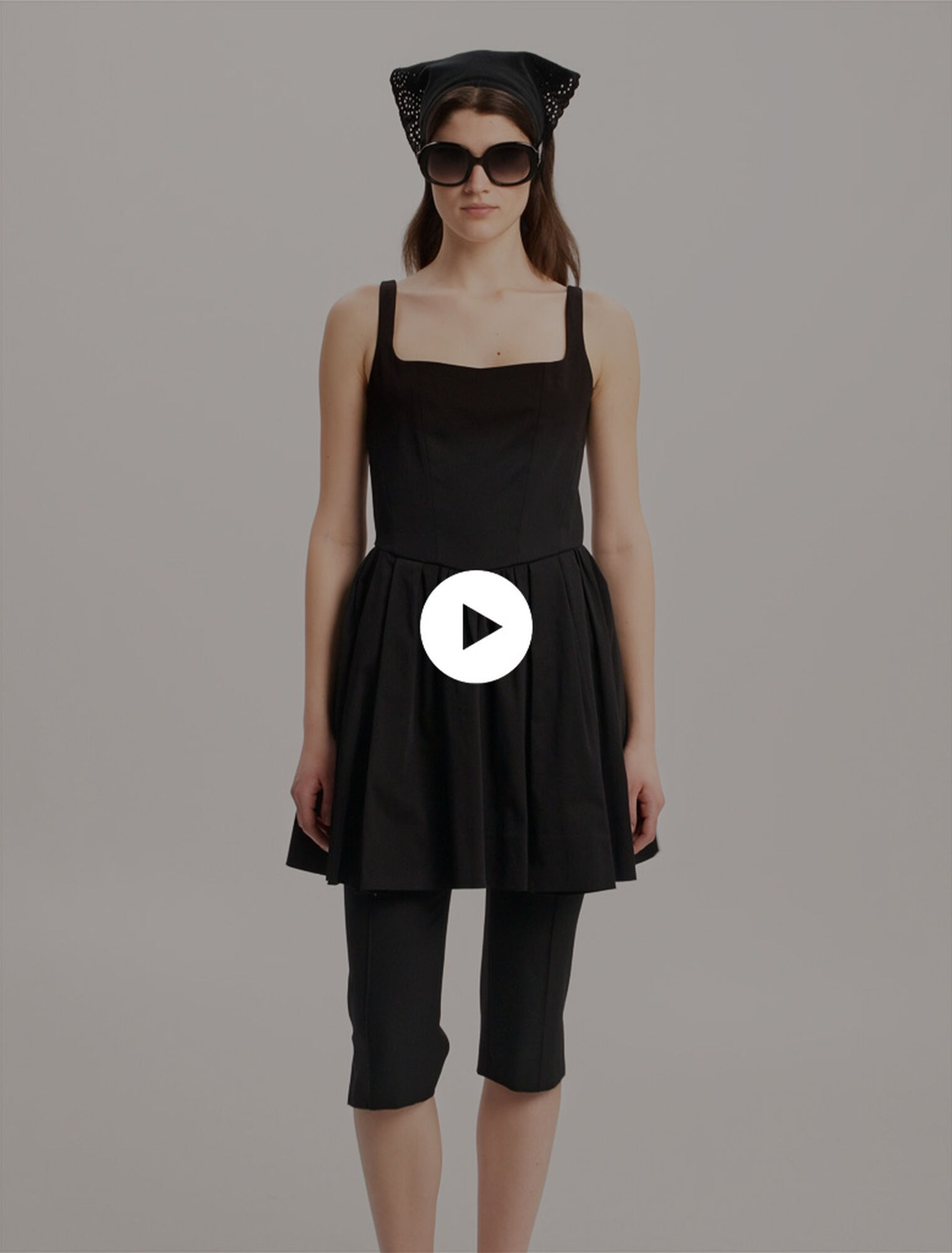 Vestido corto de algodón