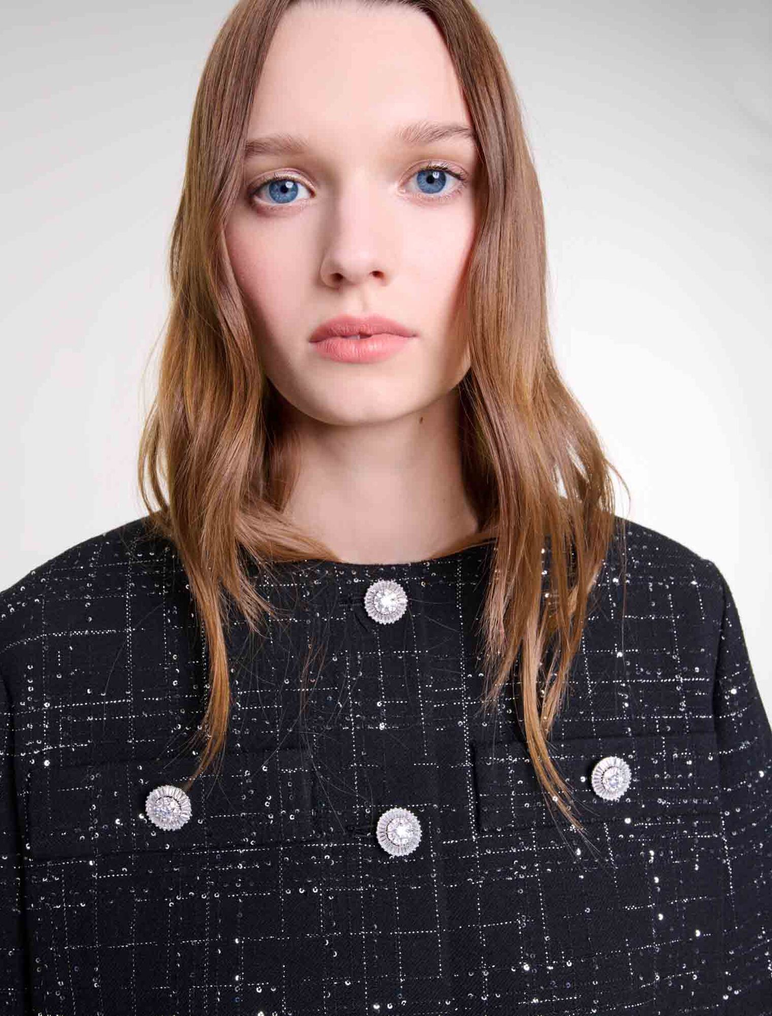 Chaqueta corta de tweed