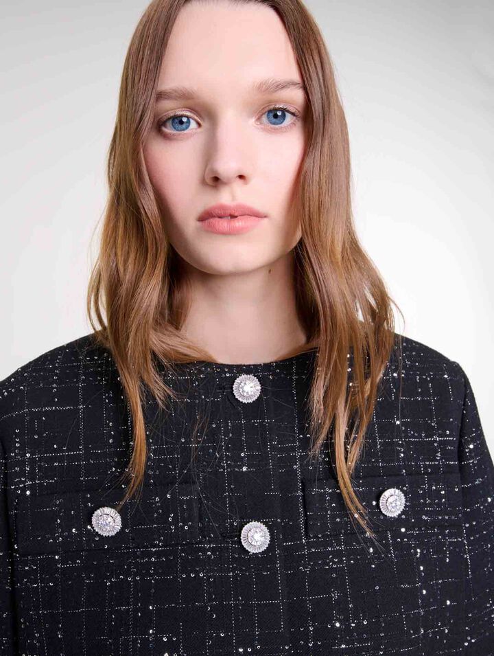 Chaqueta corta de tweed