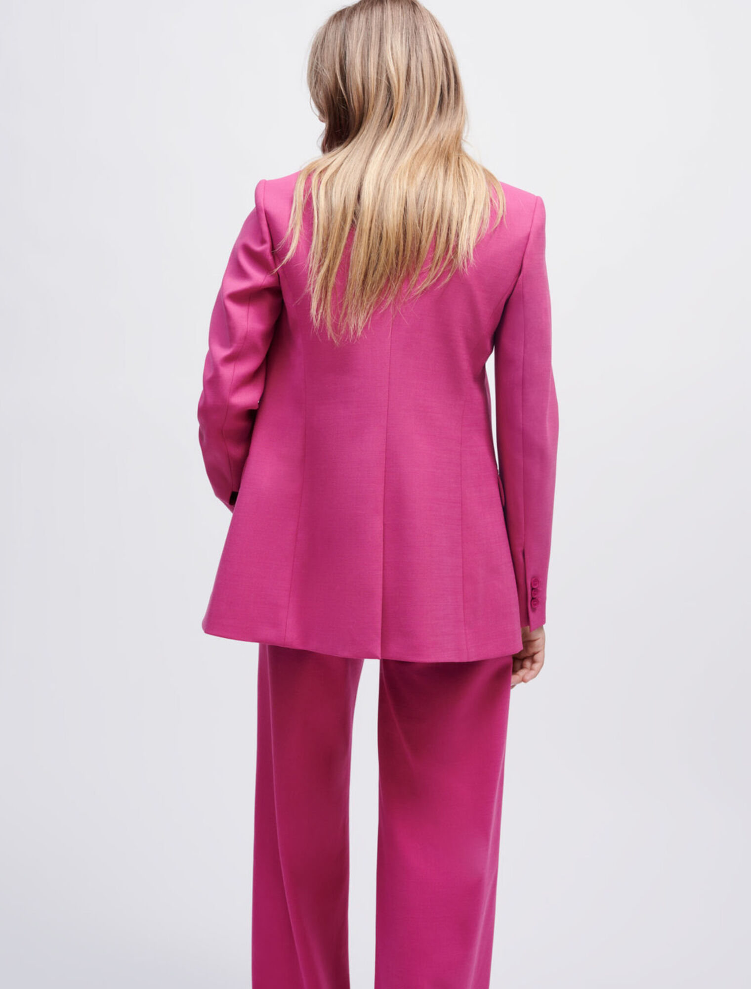 Chaqueta de traje doble botonadura