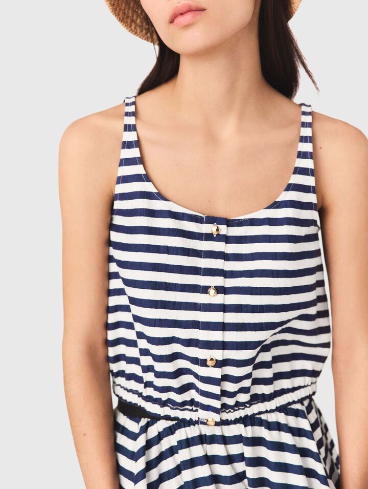 Top de mezcla de lino