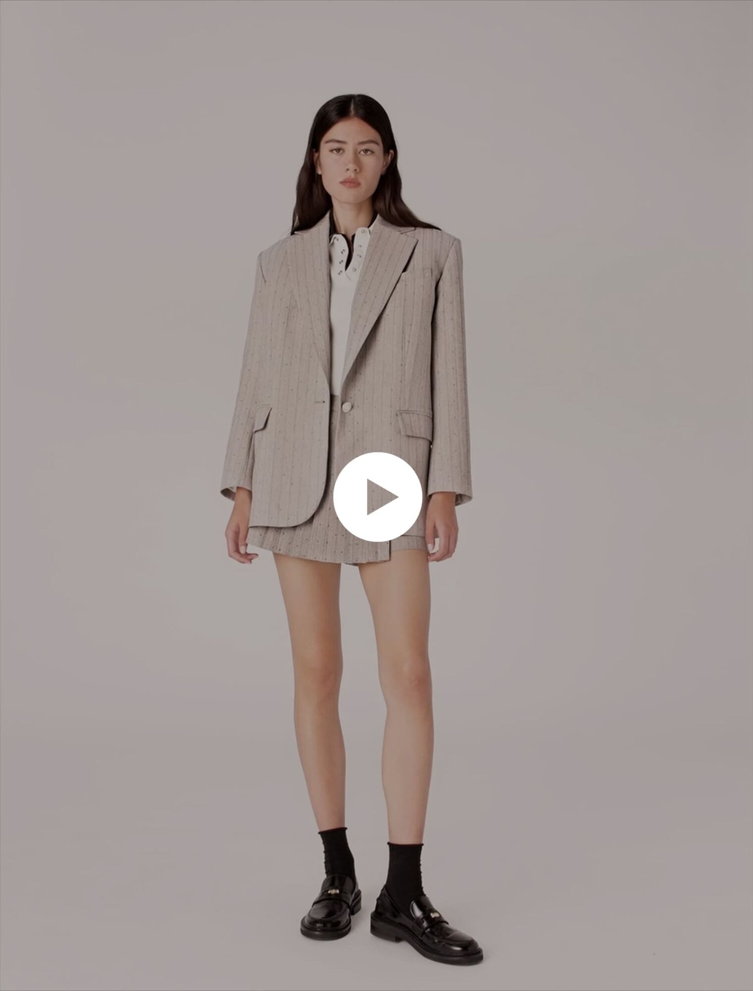 Chaqueta de traje con strass