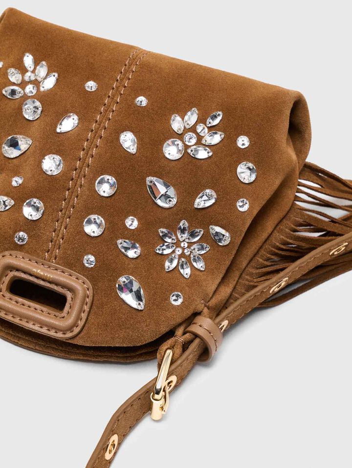 Bolso Miss M micro de ante con strass