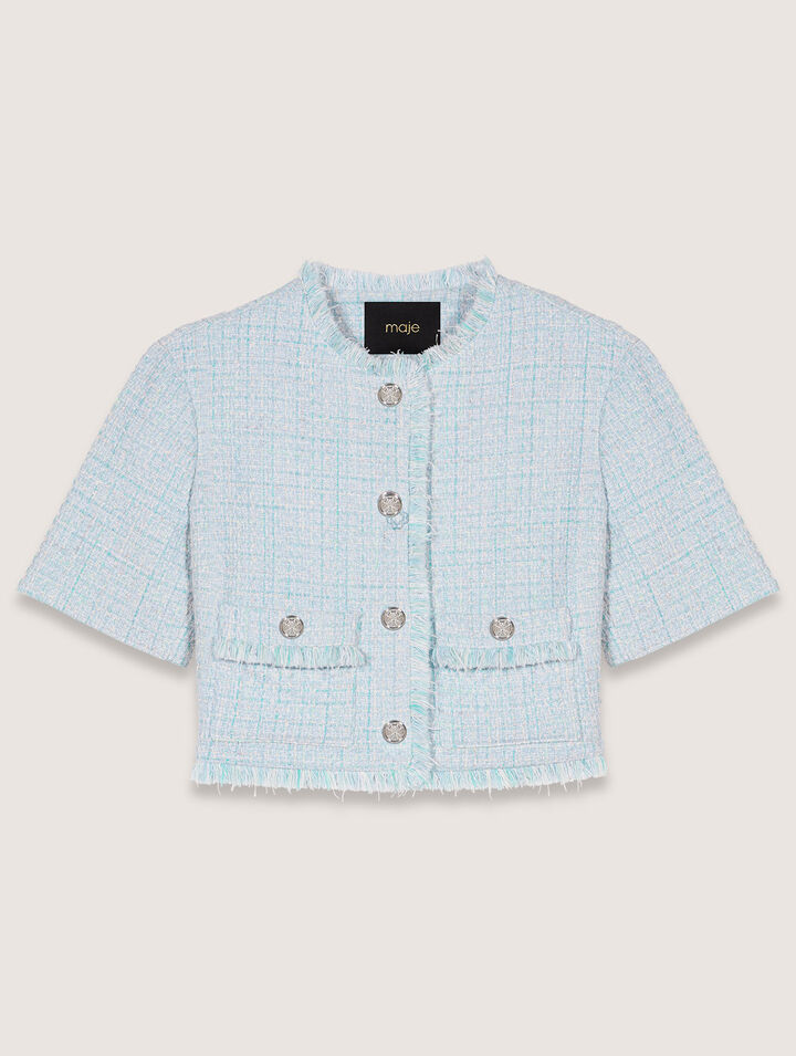 Chaqueta corta de tweed