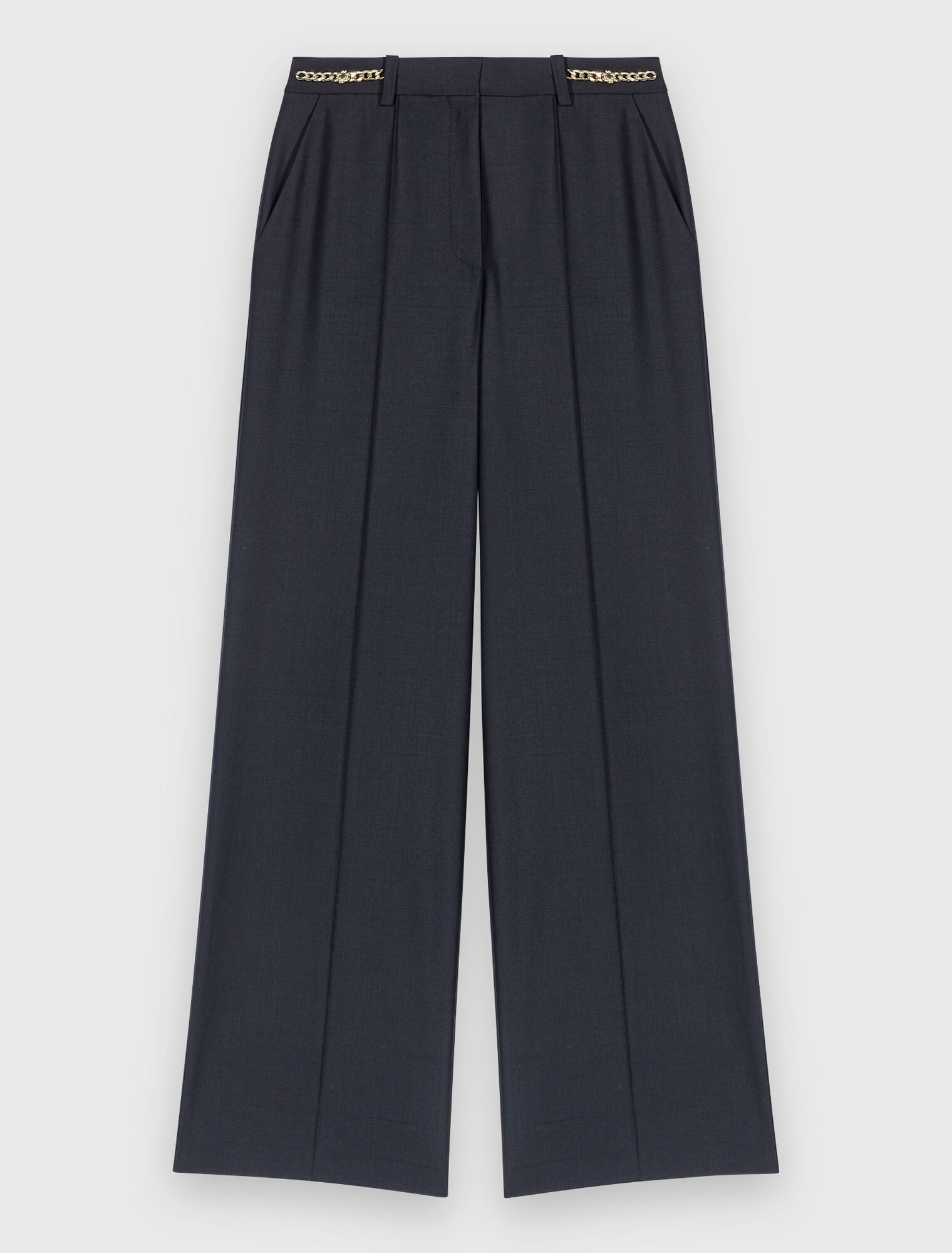 Pantalón sastre con detalles cadena