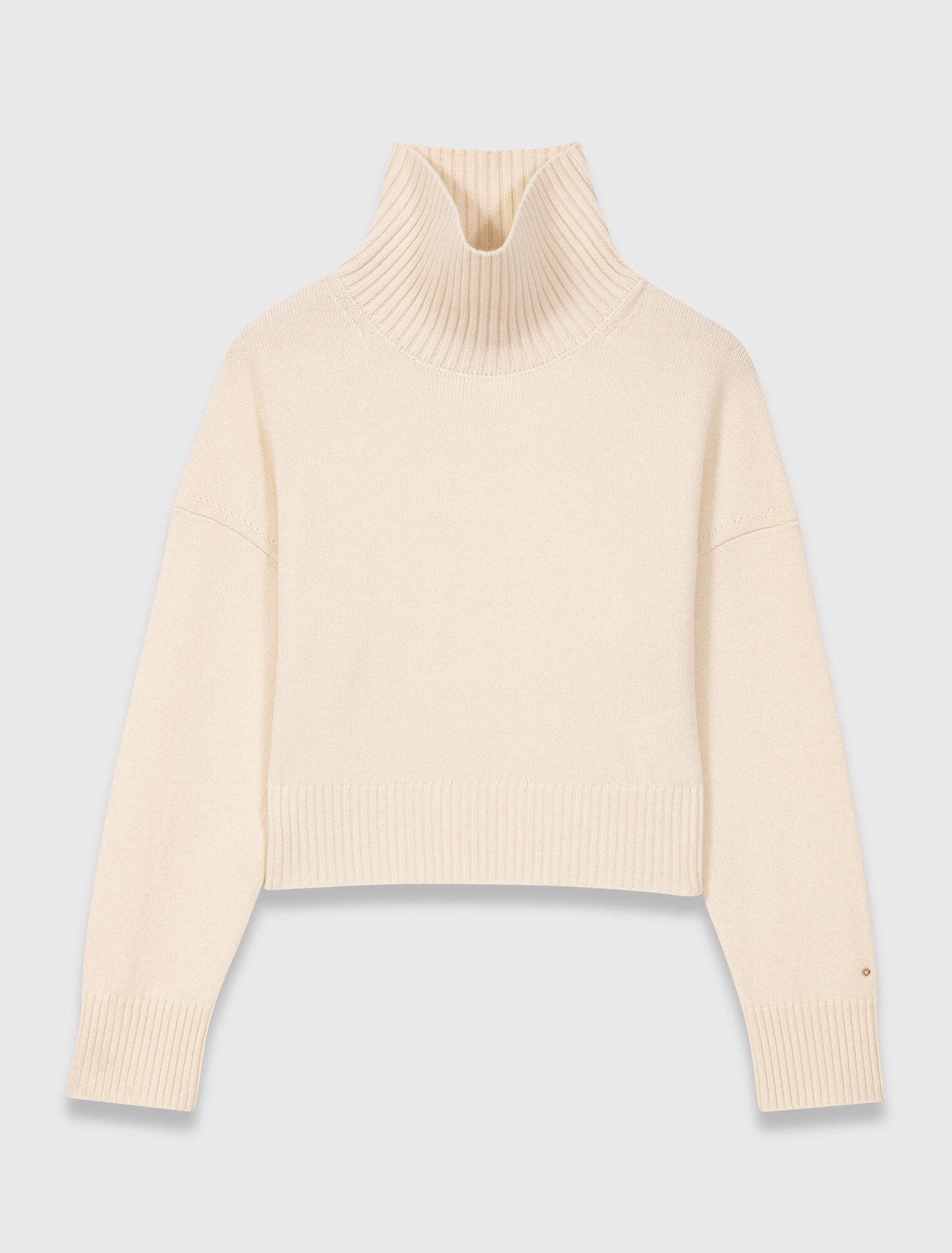 Jersey de cachemir con cuello alto