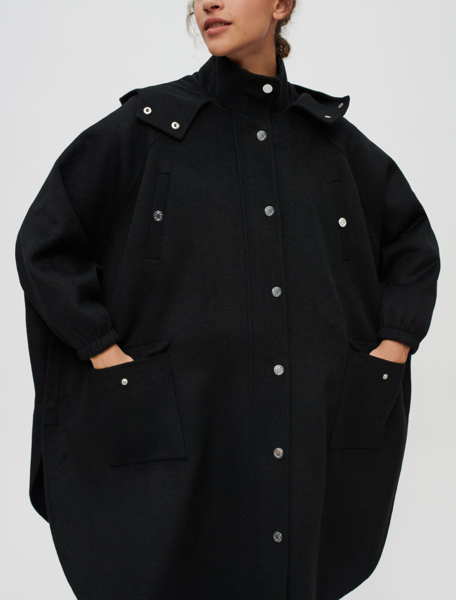 Abrigo oversize doble faz