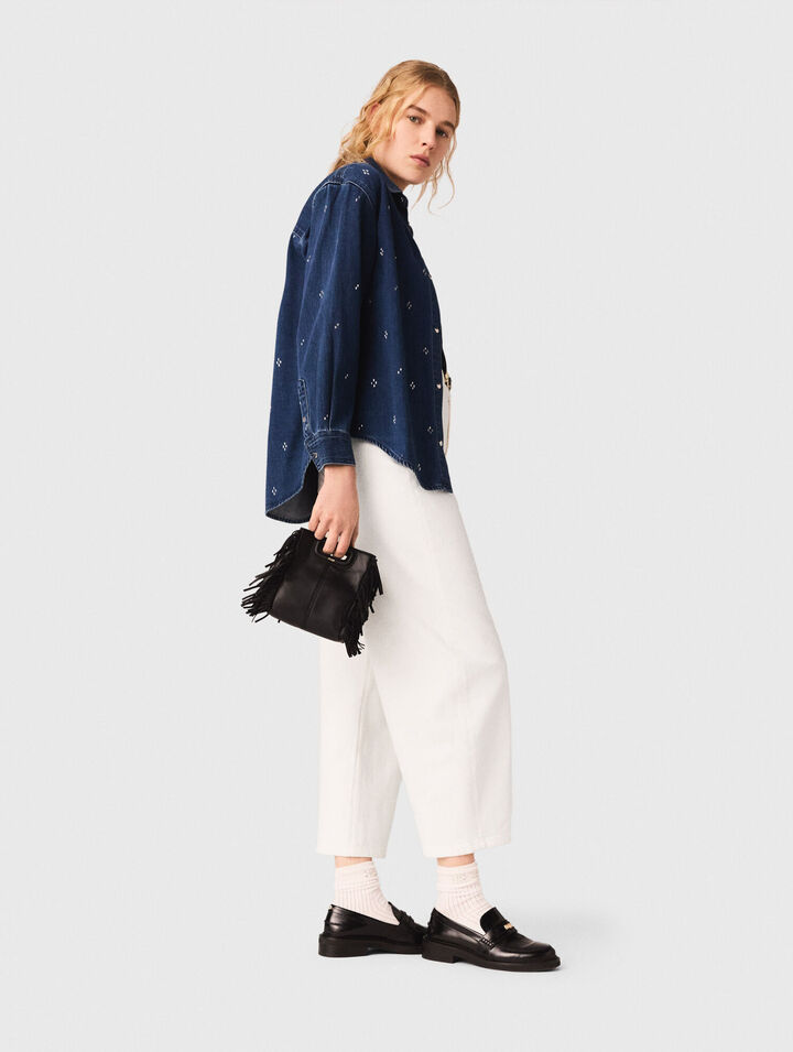 Bolso M mini en piel lisa