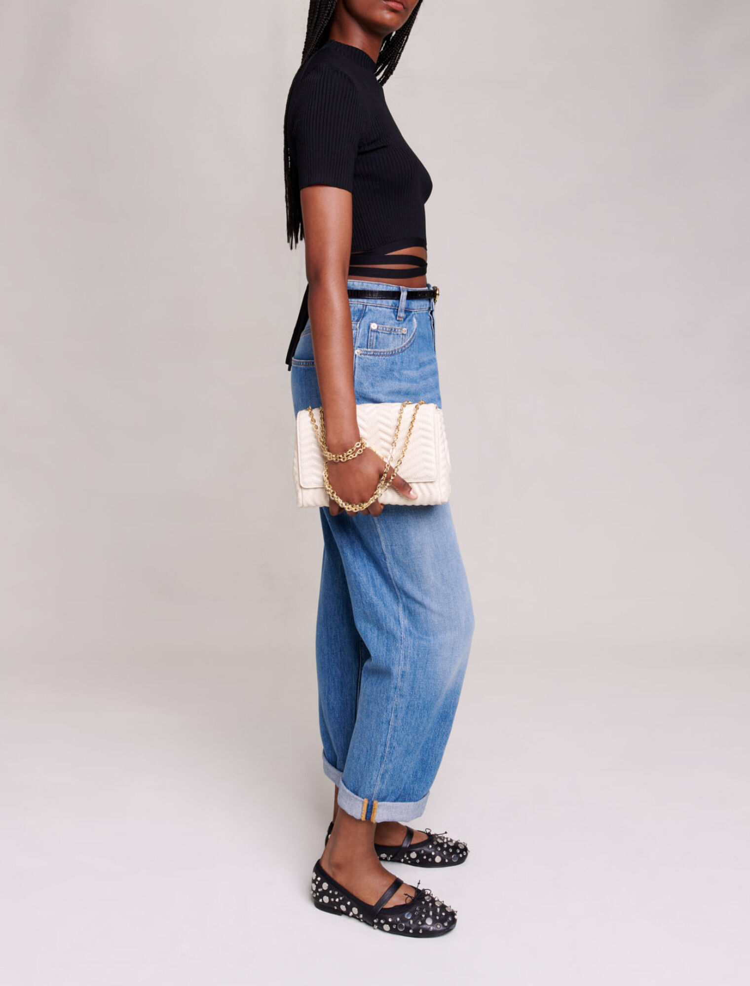 Crop top cruzado