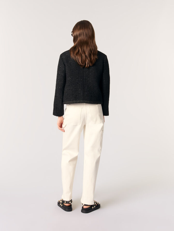 Chaqueta corta de tweed