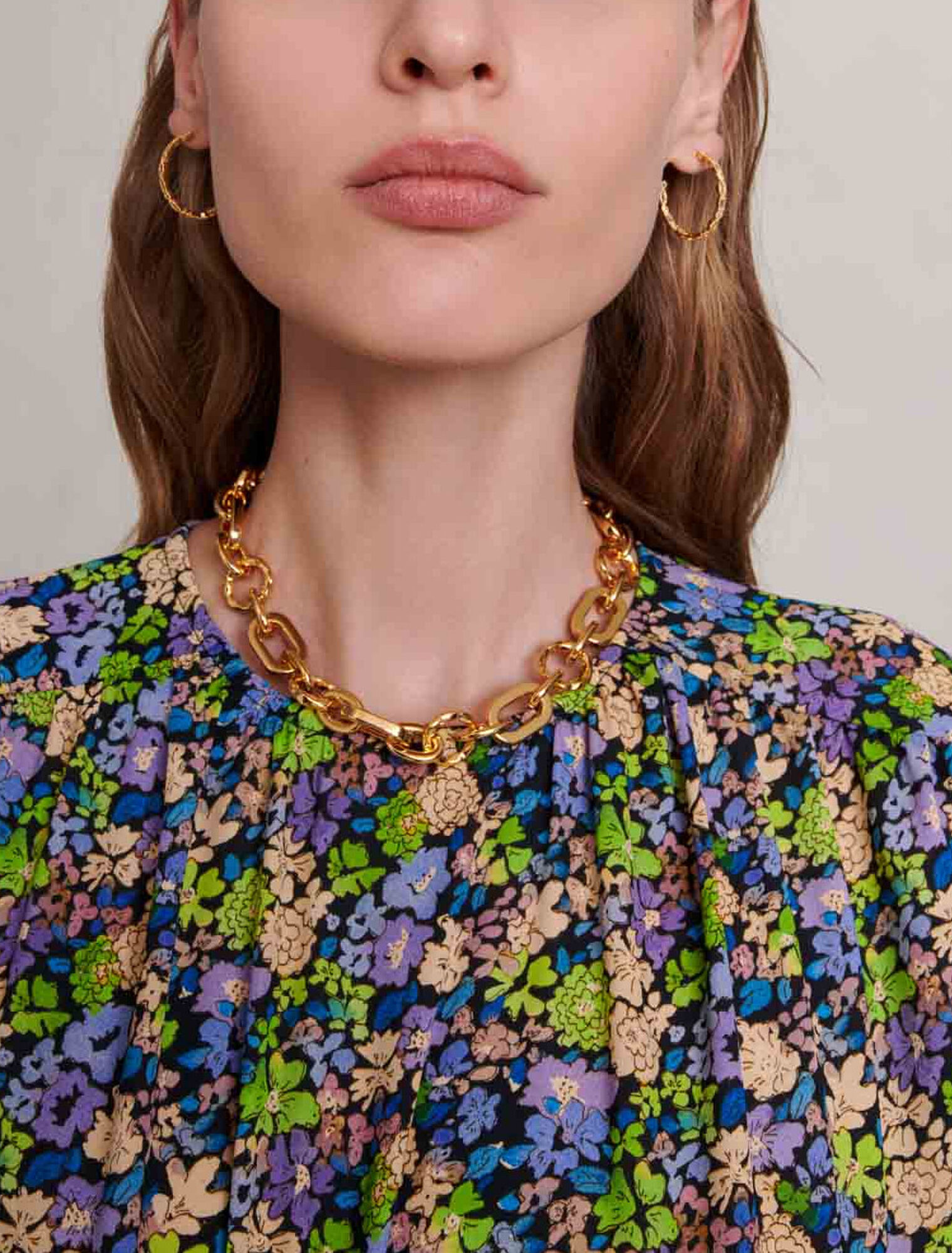 Vestido corto con estampado floral