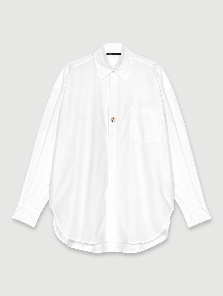 Camisa oversize de popelina