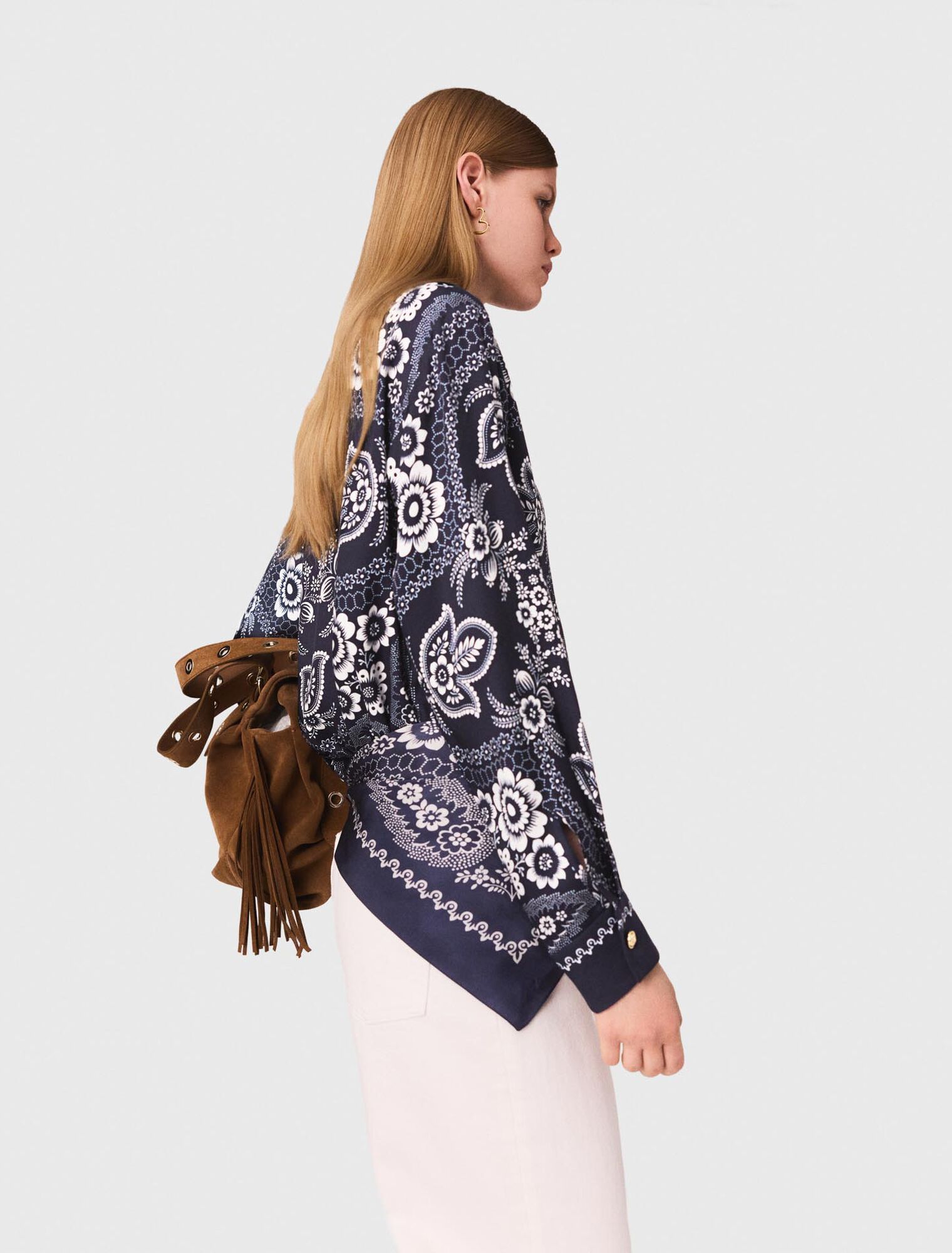 Camisa fluida estampada