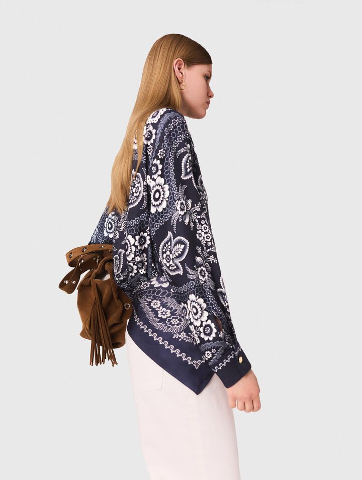 Camisa fluida estampada