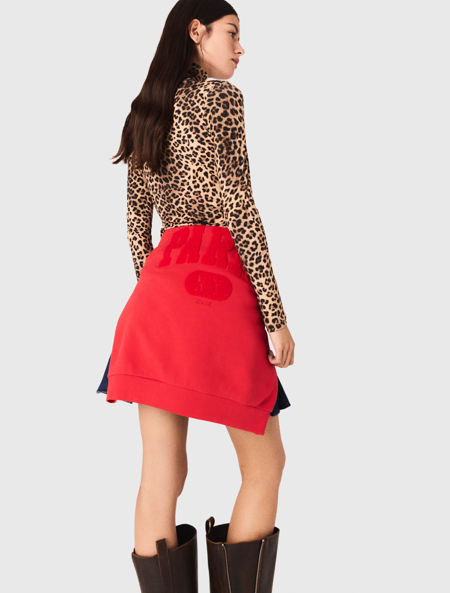 Camiseta con estampado de leopardo