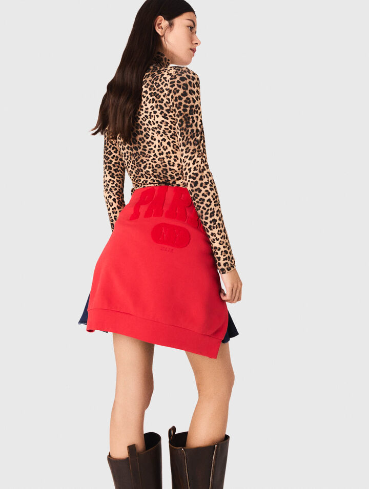 Camiseta con estampado de leopardo