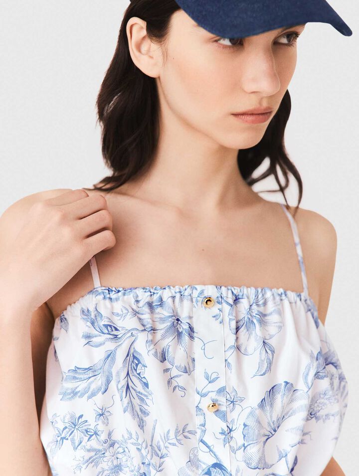 Top de tirantes estampado