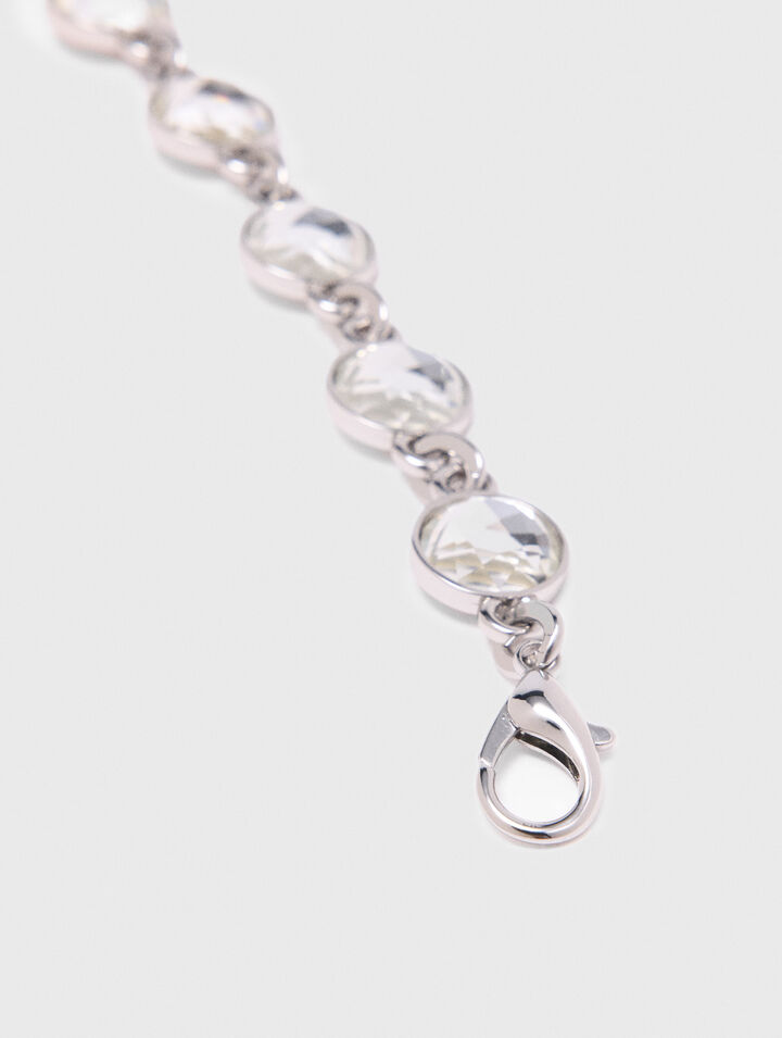 Cinturón de cadena con strass