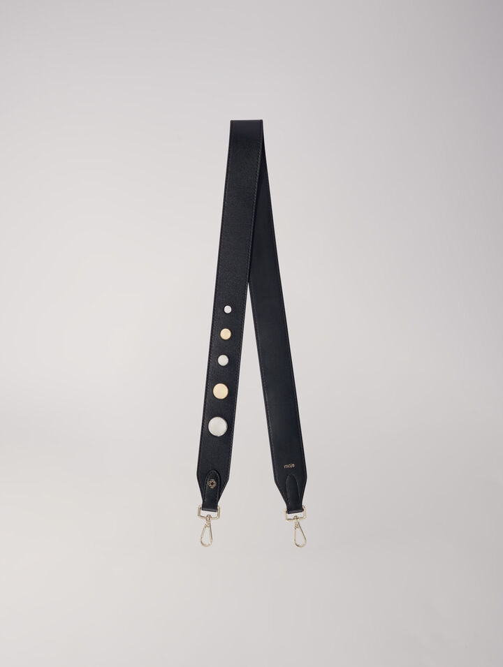 Bandolera de cuero con tachuelas