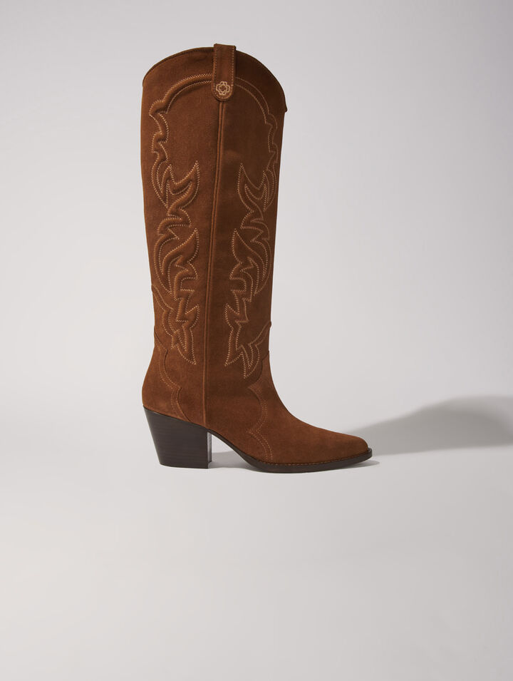 Botas cowboy de ante