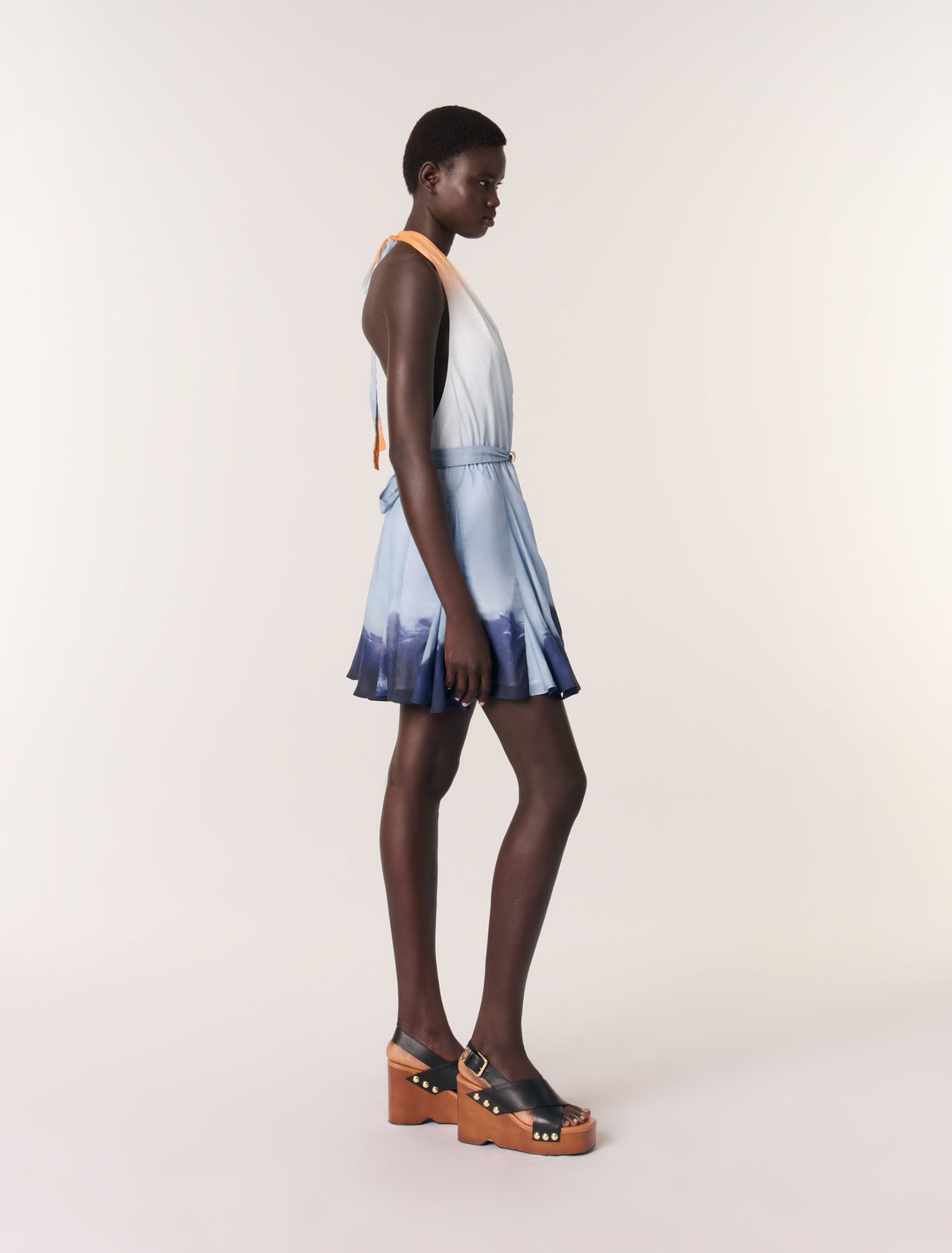 Vestido corto tie dye