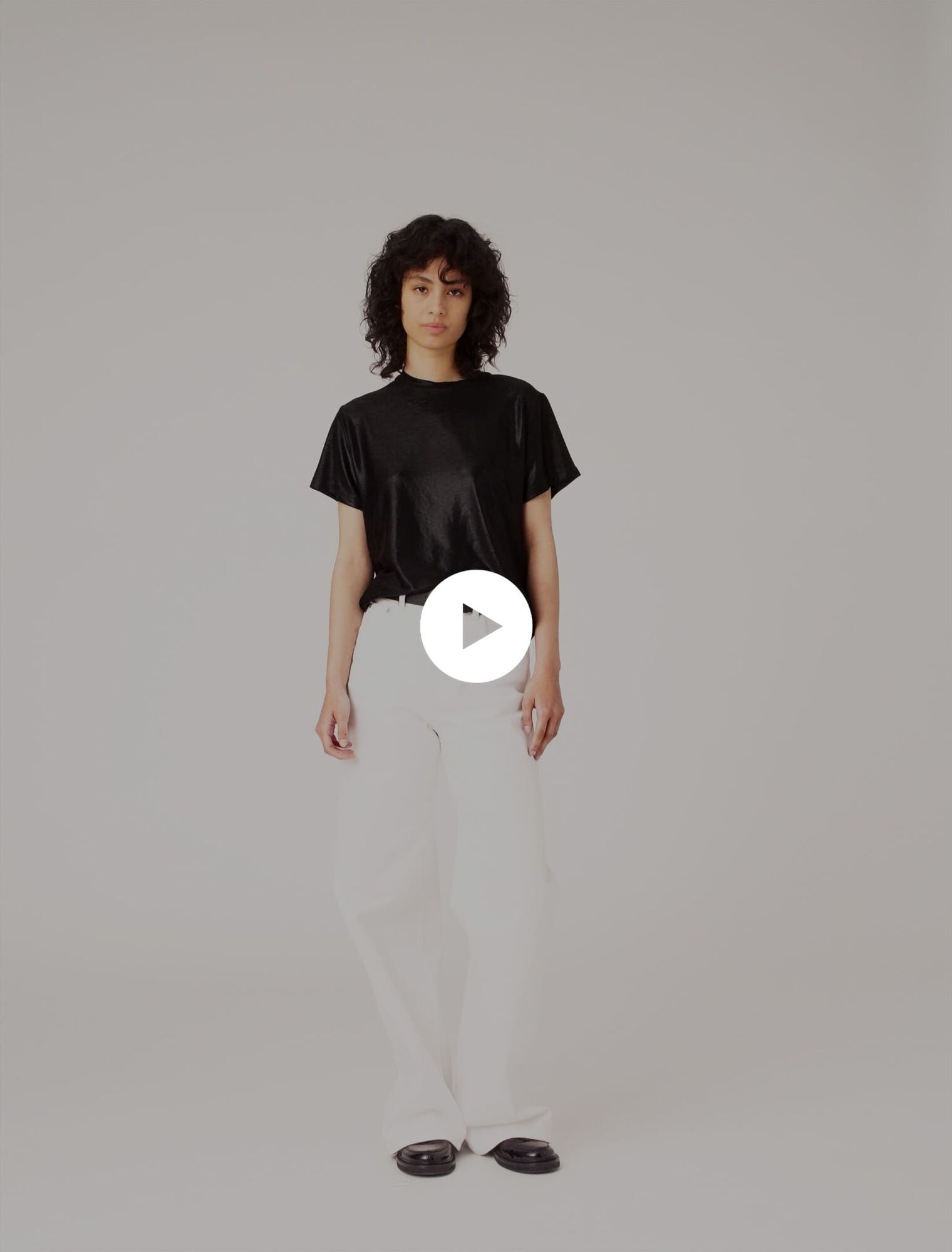 Camiseta de lamé